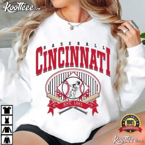 Cincinnati Baseball Vintage Game Day Fan T Shirt (4)