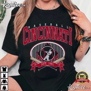 Cincinnati Baseball Vintage Game Day Fan T Shirt (3)