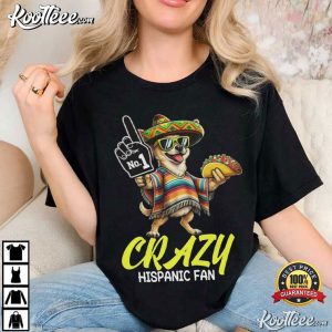 Crazy Hispanic Fan Chihuahua Mexican Basketball T Shirt (3)