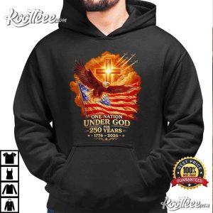 One Nation Under God 250 Years 1776 2026 Patriotic T Shirt (2)