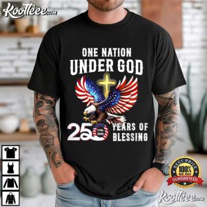 One Nation Under God Eagle 250 Years Of Blessing T Shirt (4)