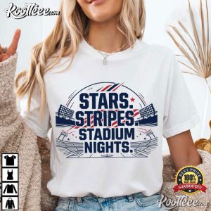 Stars Stripes Stadium Nights USA Soccer Game Day Fan T Shirt (1)