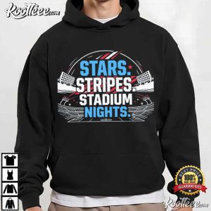 Stars Stripes Stadium Nights USA Soccer Game Day Fan T Shirt (3)
