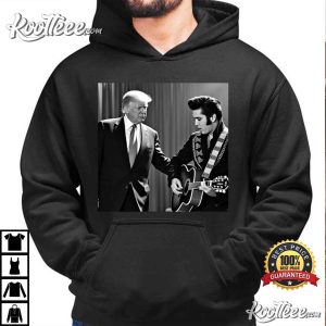 Trump And Elvis The King With The King Funny T Shirt (3)