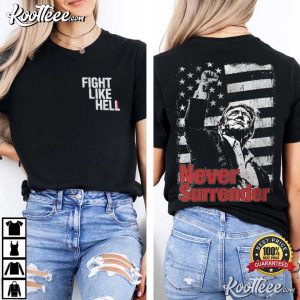 Trump Never Surrender A Defining Moment T Shirt (3)