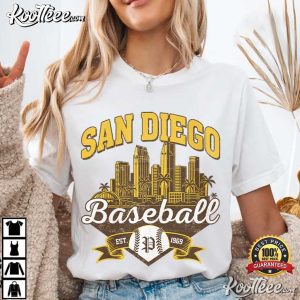 San Diego Baseball Vintage Retro Game Day T Shirt (1)