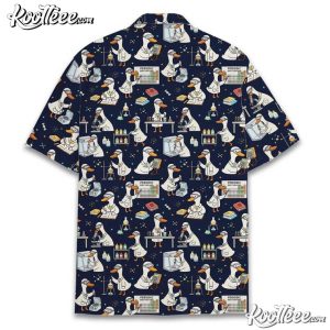 Science Teacher Goose Funny Chemistry Lab Aloha Hawaiian Shirt (3)