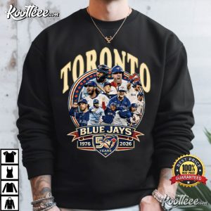 Toronto Blue Jays 50 Year Anniversary Vintage T Shirt (1)