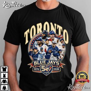 Toronto Blue Jays 50 Year Anniversary Vintage T Shirt (2)