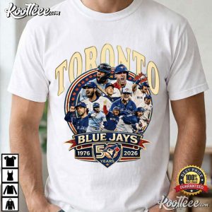 Toronto Blue Jays 50 Year Anniversary Vintage T Shirt (3)