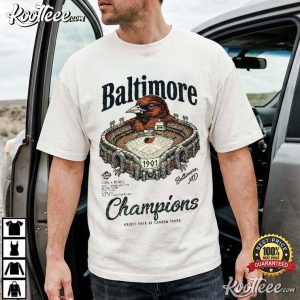 Baltimore Champions Oriole Park Vintage Baseball Fan T Shirt (3)