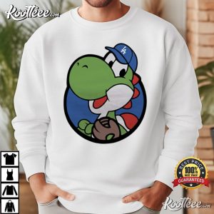 Yoshi LA Baseball Super Mario Dodgers Fan T Shirt (4)