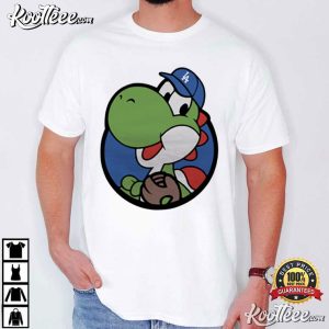 Yoshi LA Baseball Super Mario Dodgers Fan T Shirt (1)