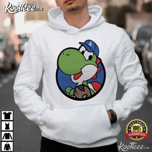 Yoshi LA Baseball Super Mario Dodgers Fan T Shirt (3)