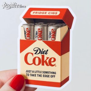 Funny Diet Coke Fridge Cigs Sticker
