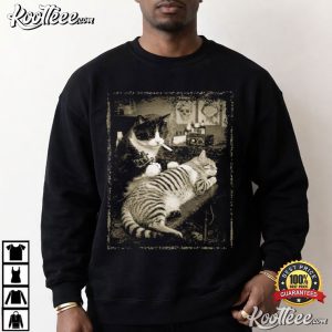 Cat Tattoo Funny Meme Graphic Retro Feline Parody T-Shirt Cat Tattoo Funny Meme Graphic Retro Feline Parody T Shirt (7)