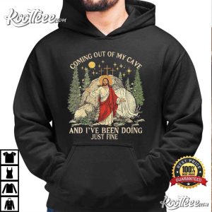 Jesus Coming Out Of My Cave Funny Easter Sunday Religious T-Shirt Jesus Coming Out Of My Cave Funny Easter Sunday Religious T Shirt (4)
