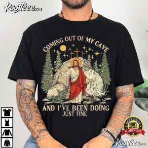 Jesus Coming Out Of My Cave Funny Easter Sunday Religious T-Shirt Jesus Coming Out Of My Cave Funny Easter Sunday Religious T Shirt (3)