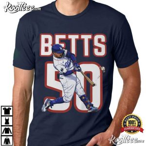 Mookie Betts Dodgers 50 LA Baseball T Shirt (3)