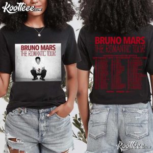 Bruno Mars The Romantic Tour 2026 New Show Added T-Shirt Bruno Mars The Romantic Tour 2026 New Show Added T Shirt (4)
