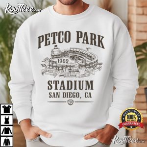 Petco Park Stadium San Diego Baseball Vintage T Shirt (4)