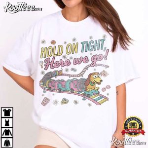 Toy Story Land Rollercoaster Retro Slinky Dog Dash Inspired T Shirt (1)
