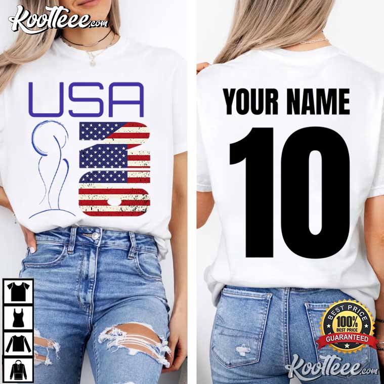 USA Flag 2026 Soccer Fan Custom Country Code T-Shirt USA Flag 2026 Soccer Fan Custom Country Code T-Shirt