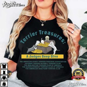 Dogs Terrier Treasures A Judges Deep Dive T Shirt (4)
