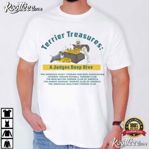 Dogs Terrier Treasures A Judges Deep Dive T Shirt (1)