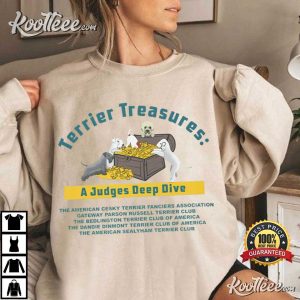 Dogs Terrier Treasures A Judges Deep Dive T Shirt (3)