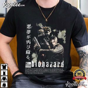 Resident Evil Vintage 90s Biohazard Leon Kennedy Bootleg T Shirt (2)