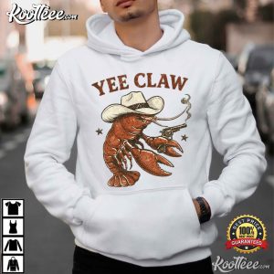 Yee Claw Funny Crawfish Cowboy Western Lobster T Shirt (2)