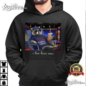 Raccoon I Live Here Now The Last Show With Stephen Colbert 2026 T Shirt (1 (4)