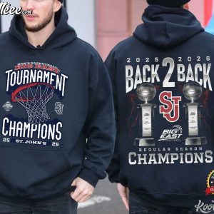 Hot St John's Red Storm 2026 Big East Tournament Champs Basketball T Shirt (4)