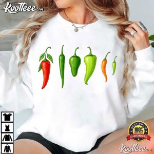 Chili Pepper Hot Peppers Garden Fruit T-Shirt Chili Pepper Hot Peppers Garden Fruit T Shirt (4)