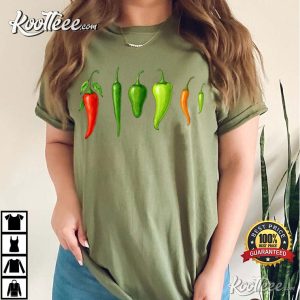 Chili Pepper Hot Peppers Garden Fruit T-Shirt Chili Pepper Hot Peppers Garden Fruit T Shirt (2)