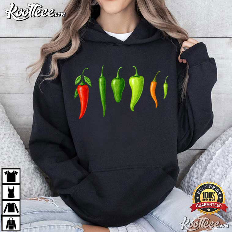 Chili Pepper Hot Peppers Garden Fruit T-Shirt Chili Pepper Hot Peppers Garden Fruit T-Shirt