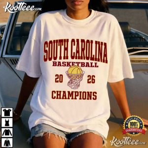 South Carolina Basketball 2026 Champions Net T Shirt (2)