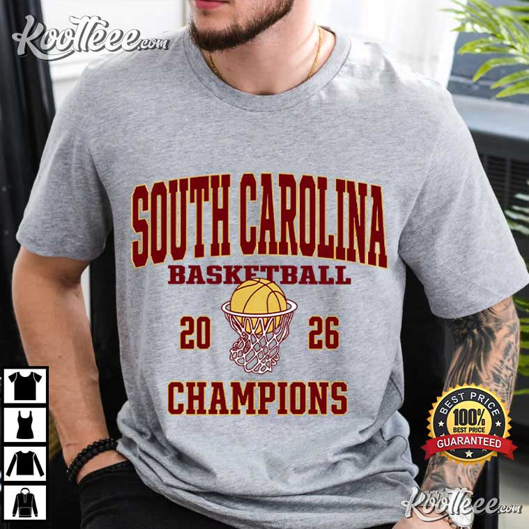 South Carolina Basketball 2026 Champions Net T-Shirt South Carolina Basketball 2026 Champions Net T-Shirt
