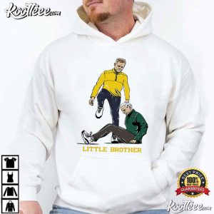 Michigan Wolverines Dusty May Tom Izzo Little Brother T Shirt (4)