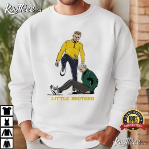 Michigan Wolverines Dusty May Tom Izzo Little Brother T Shirt (1)