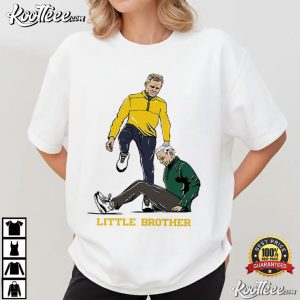 Michigan Wolverines Dusty May Tom Izzo Little Brother T Shirt (2)