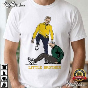 Michigan Wolverines Dusty May Tom Izzo Little Brother T Shirt (3)