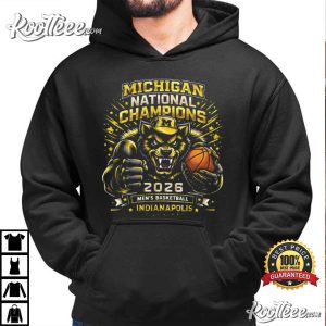 Michigan Wolverines National Champions 2026 Basketball T Shirt (4)