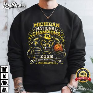 Michigan Wolverines National Champions 2026 Basketball T Shirt (1)
