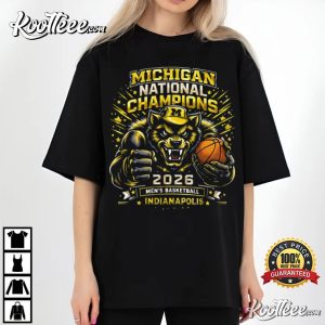 Michigan Wolverines National Champions 2026 Basketball T Shirt (3)