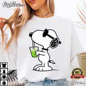 Snoopy Drinking Cartoon Summer Vibes T Shirt (4)