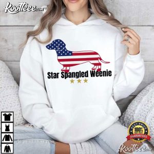4th Of July Star Spangled Weenie Funny Dachshund Patriotic T Shirt (3)