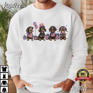 USA 250th Anniversary Dachshund Patriotic Dog T Shirt (4)