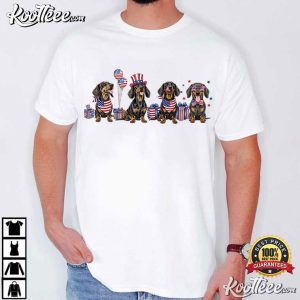 USA 250th Anniversary Dachshund Patriotic Dog T Shirt (1)